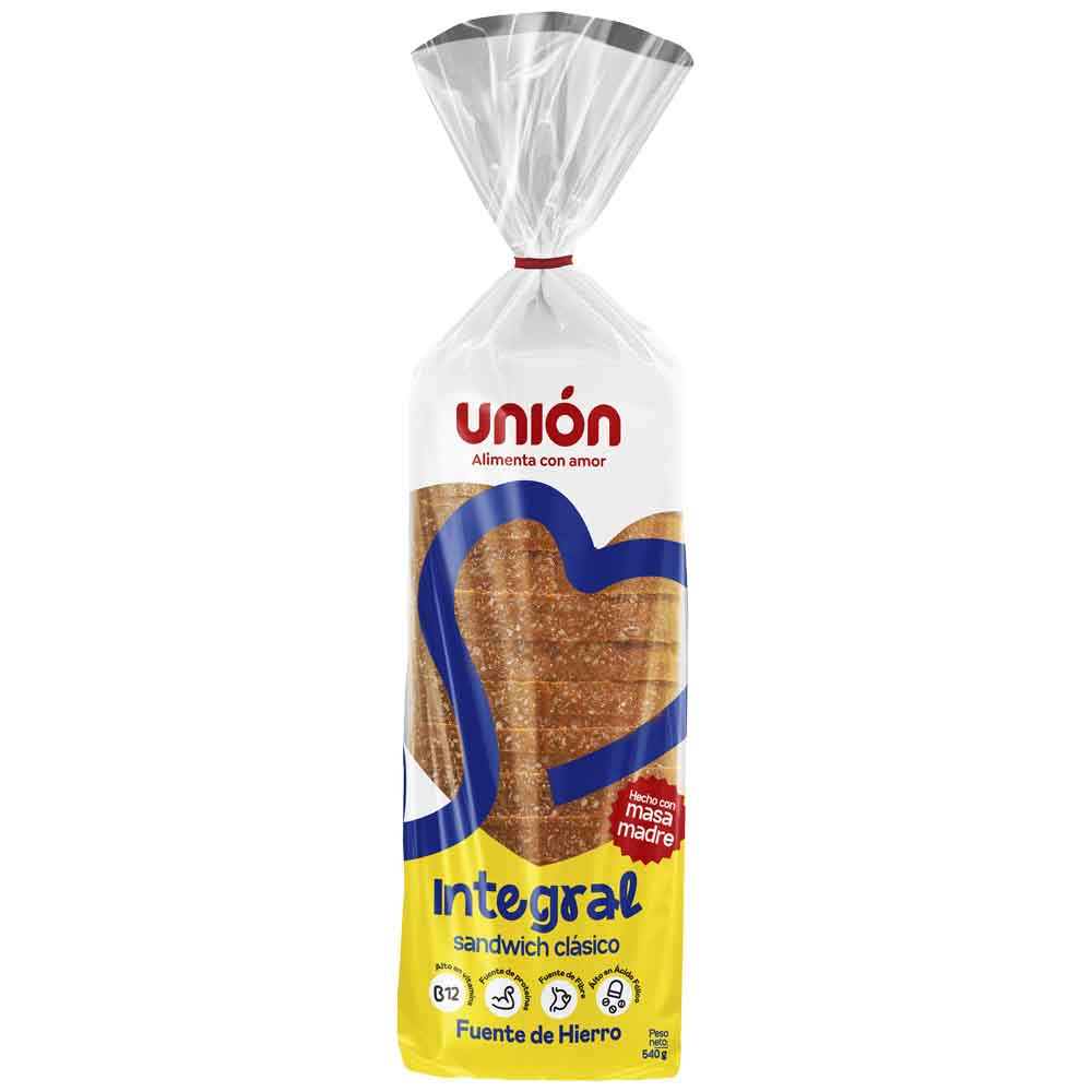 Pan Integral Sandwich UNIÓN Bolsa 540g