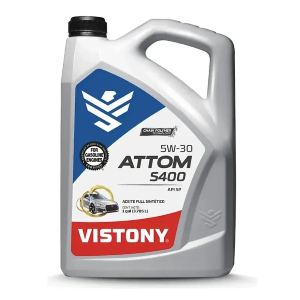 ACEITE VISTONY ATTOM S400 SAE 5W30 - 1 GALON