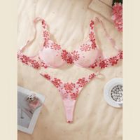 Set de Lencería rosa para mujer - CHEMI