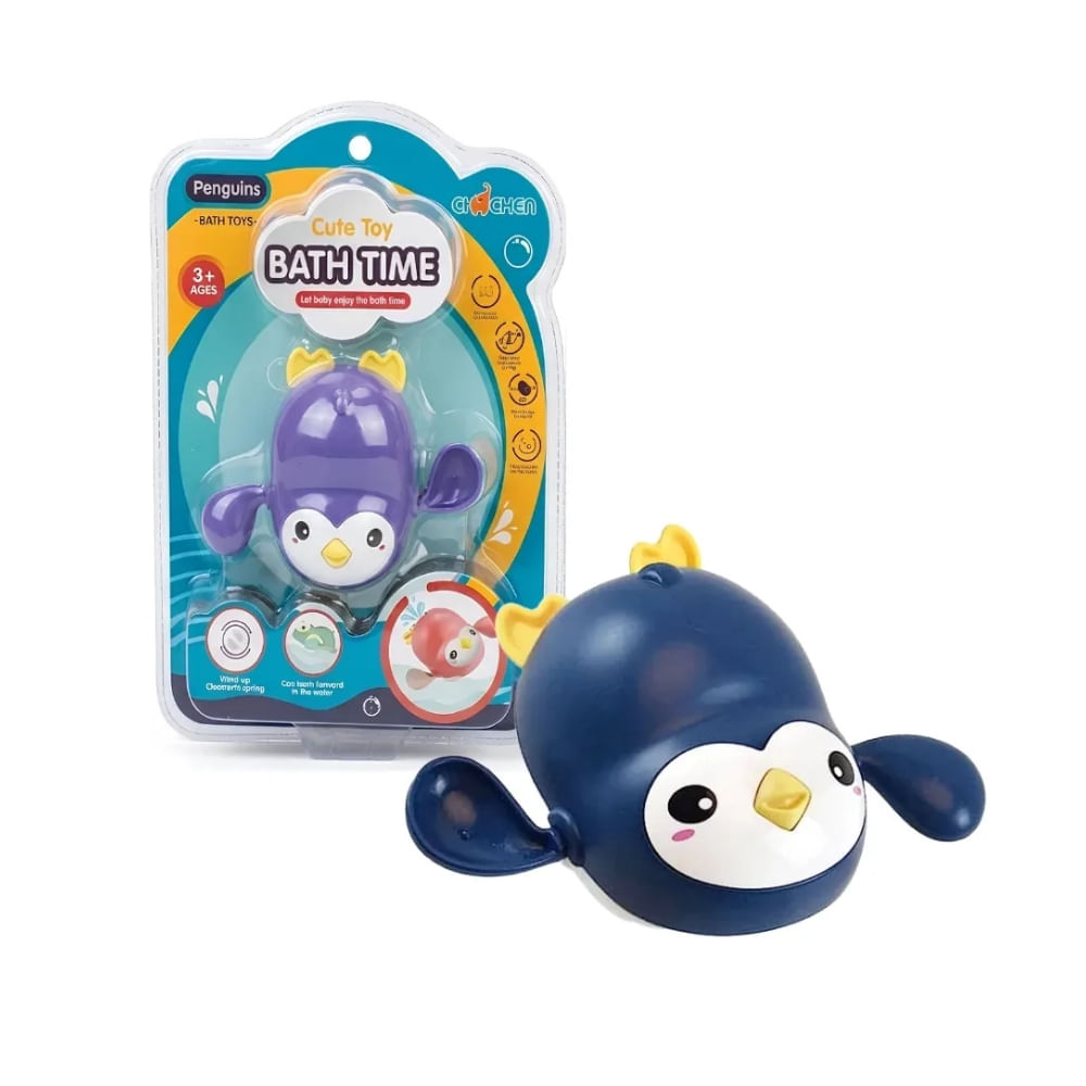 Juguete de Baño Pinguinito Azul para Niños