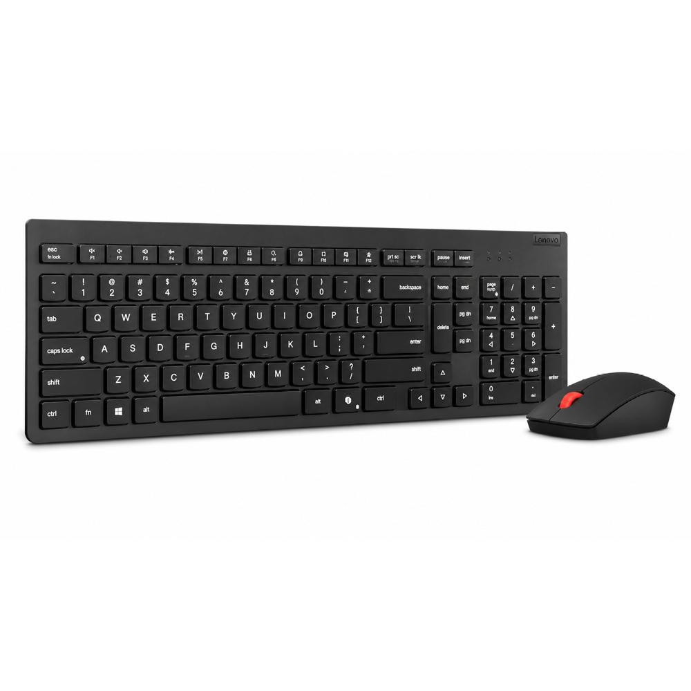 Lenovo Combo Teclado y Mouse Inalámbrico Essential Gen 2 USB 2.4GHz Español Copilot Negro 4X31R64500