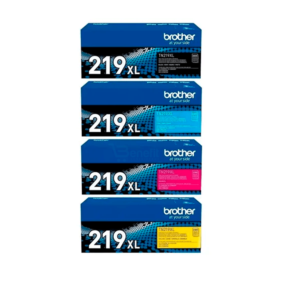 Kit 4 Toners Brother Tn219XL Hl-l3280 Dcp-l3560 Original