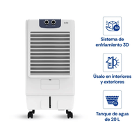 AIRE ACONDICIONADO Rapifresco Sole Ultra Cool Pro 20L SOLRAP002