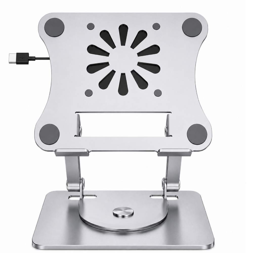 Soporte Ergonómico Ajustable 360 de Aluminio para Laptop y Tablet hasta 16