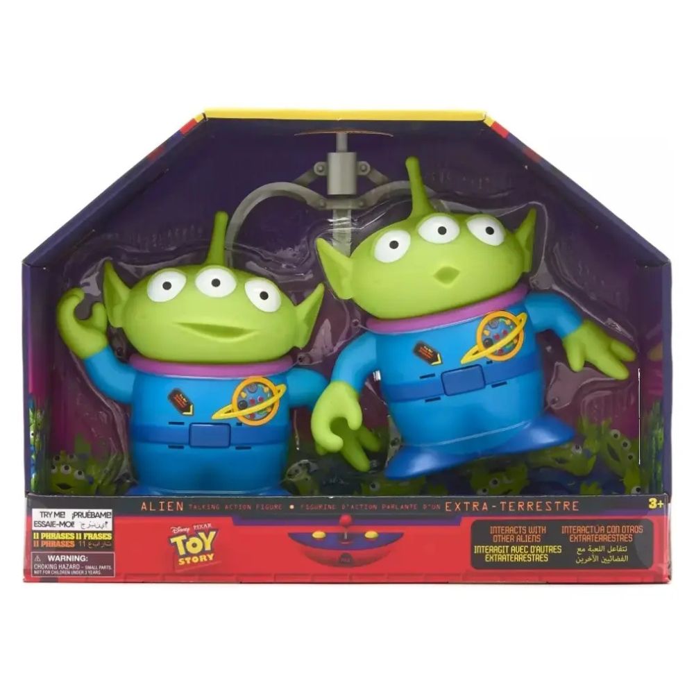 Set 2 Figuras Interactivas Alien Toy Story Parlante 18cm