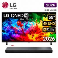 Televisor Smart TV LG 55'' MINILED QNED UHD 4K 55QNED65BSA 2026 MAS SOUNDBAR TCL