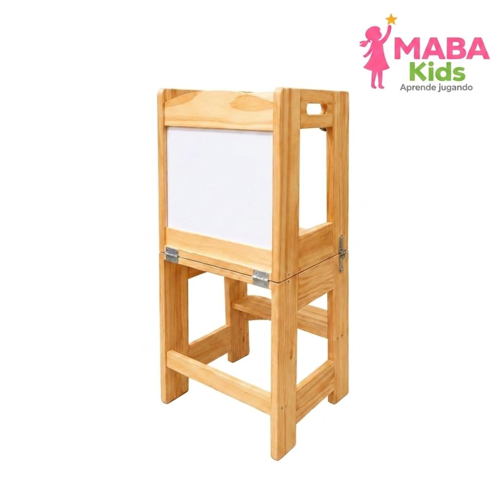 Torre de Aprendizaje Montessori De Madera Pino