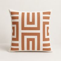 Funda Cojín Laberinto Terracota 40x40 cm