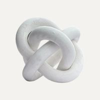 Nudo decorativo de madera Knot - acabado natural blanco - Nodo