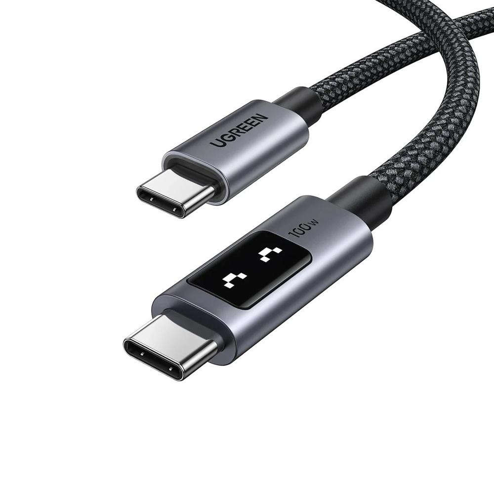 Cable USB-C a USB-C UGREEN Uno 35512 2m 100W - Carga Rápida Nylon Trenzado