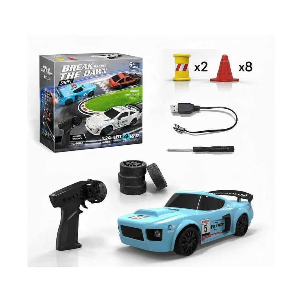 Auto PORSCHE DRIFT RC Con Luces Led 2026