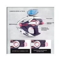 Pistola Futurista de Agua e Hidrogel Recargable 7.4V con 5000 Balines