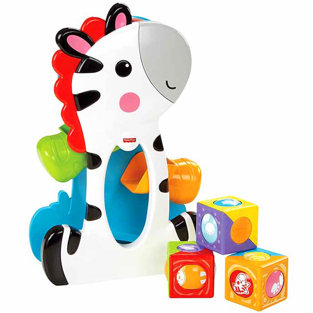Peluche FISHER PRICE Cebra Recoge Bloques CGN63