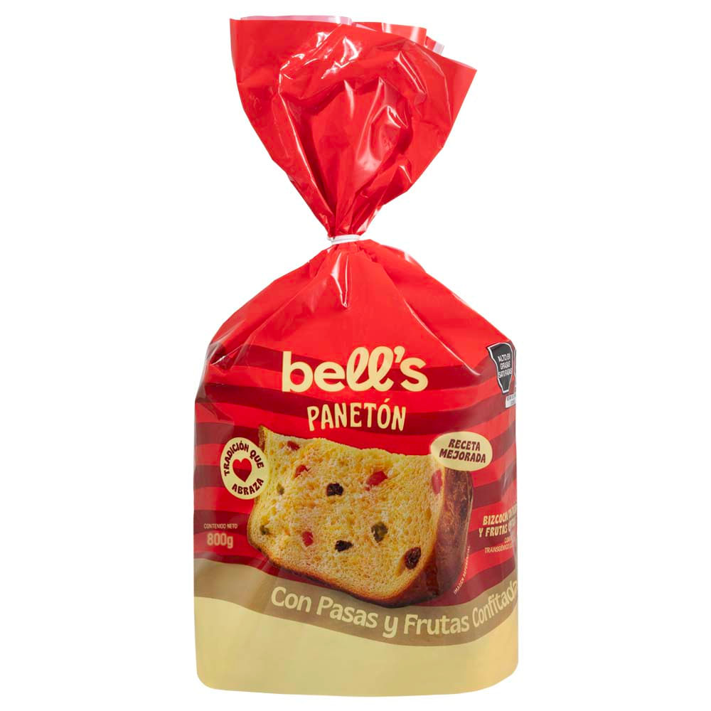 Panetón BELL'S Bolsa 800g