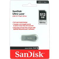 Memoria USB SanDisk Ultra Luxe 512GB USB 3.1 150MB/s Flash Drive Plata