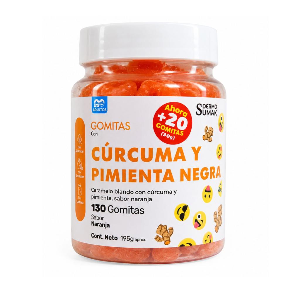 GOMITAS CÚRCUMA Y PIMIENTA NEGRA - DERMO SUMAK