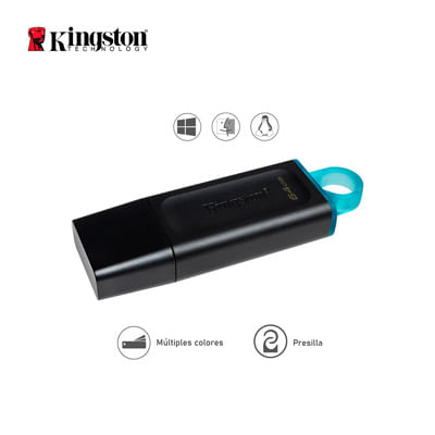 Memoria USB Kingston DataTraveler Exodia 64GB USB 3.2 DTX Negro