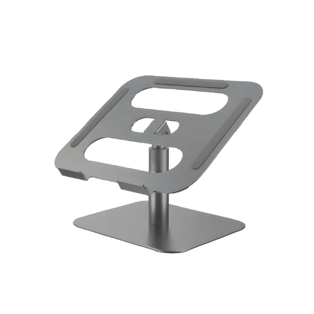 Soporte para Laptop Ajustable Universal HF131-2 Aluminio Plegable 11 a 15.6 Pulgadas Gris