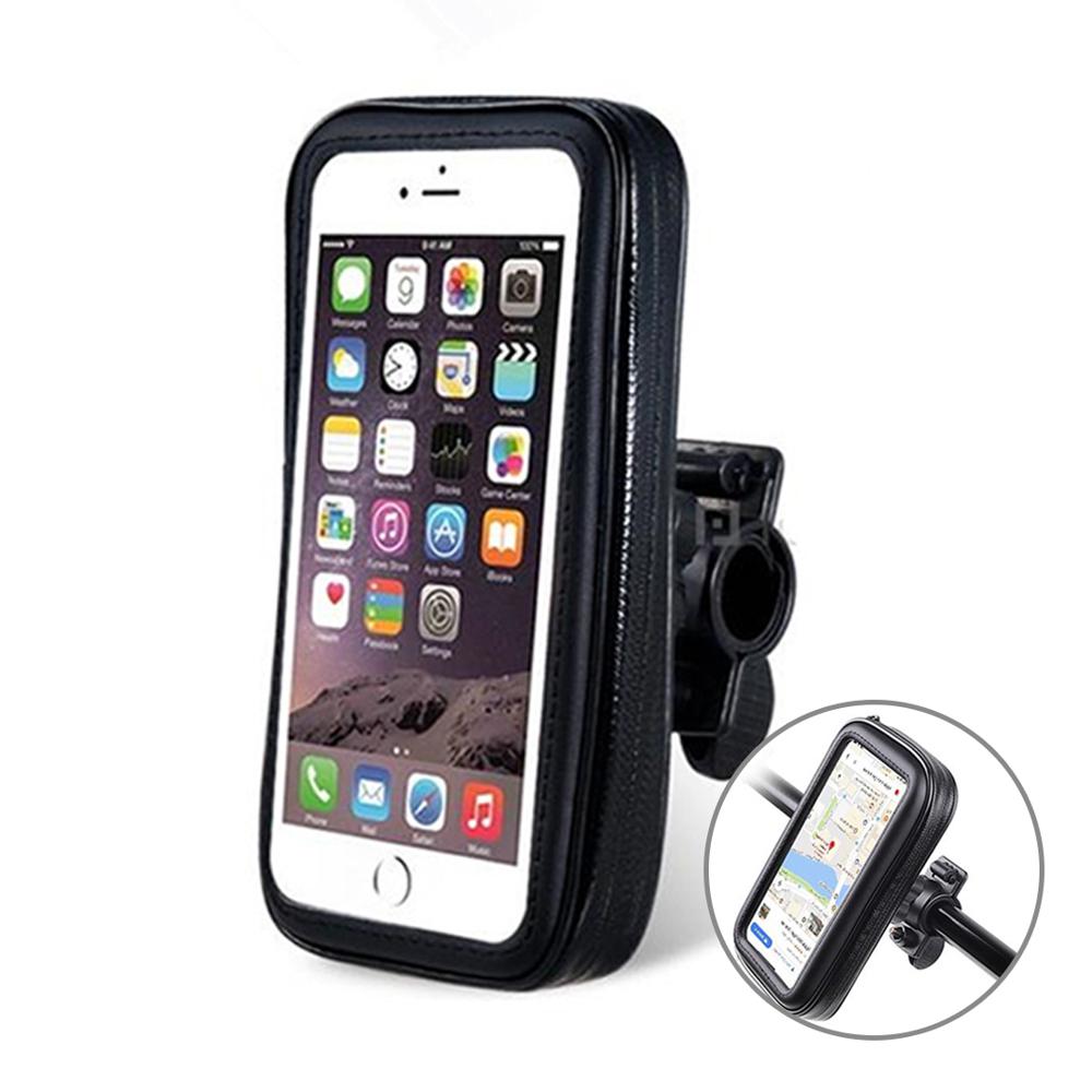 Funda Impermeable para Celular Bicicleta S&T SH-BIWBH 5.5" Soporte 360° Manillar Negro