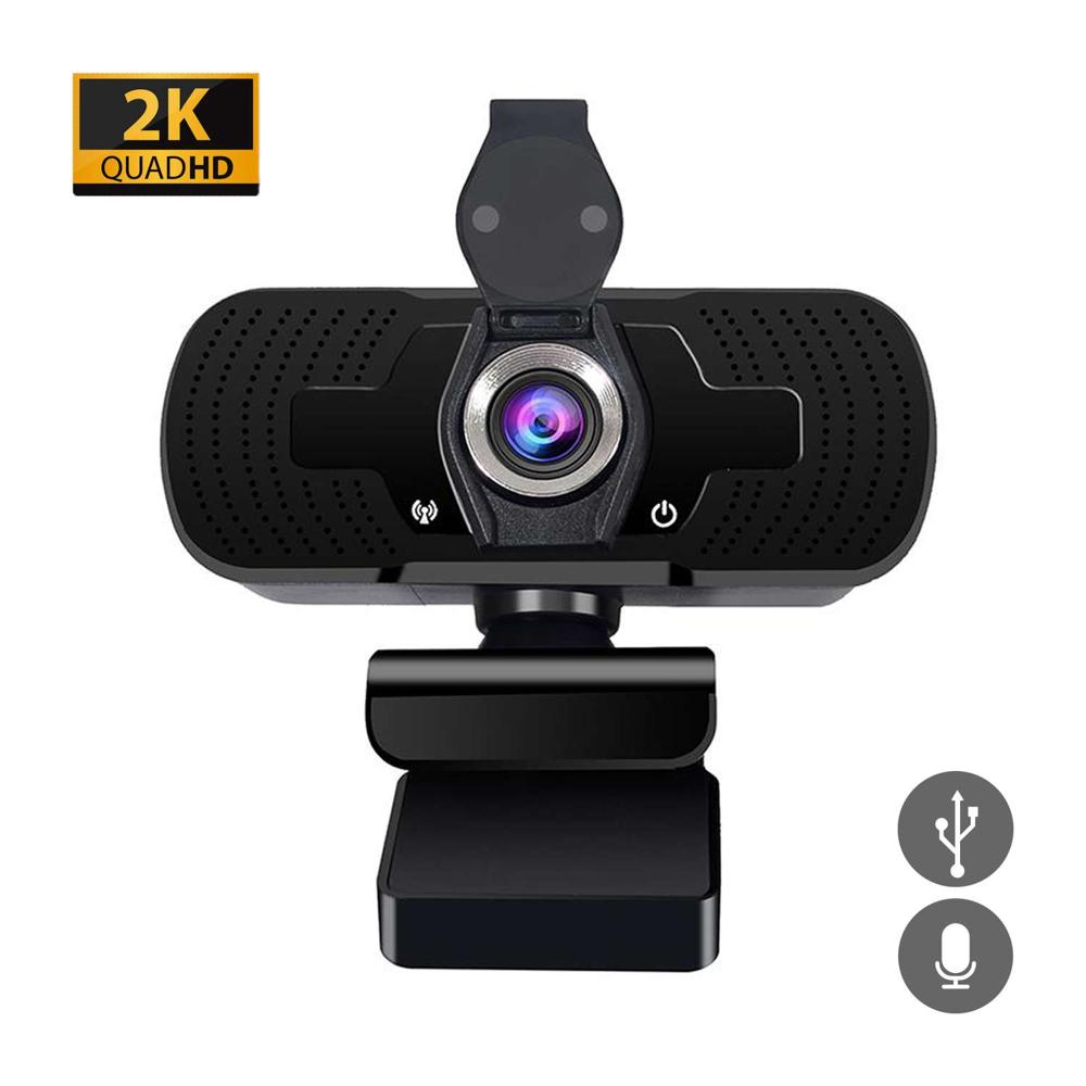 Cámara Web S&T W11 Full HD 2K 1440p USB 2.0 Micrófono Integrado Ángulo 90° Negro
