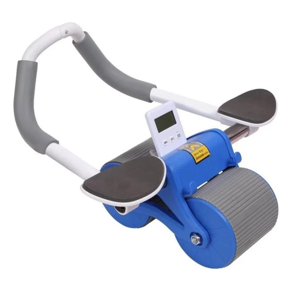 Rueda Abdominal Abdominales Maquina Rebote Automático Rosado