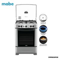 COCINA DE PIE MABE A GAS 4 HORNILLAS ACERO INOX - CMP6010FG0