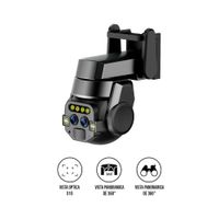 Cámara IP PTZ WiFi Exterior SEISA IPC-Q820EM 6MP con Zoom 10X y Doble Lente para Monitoreo Remoto