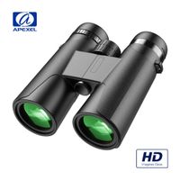 Binocular Apexel RB10X42 Prisma BAK4 10X42 HD Gran Angular Impermeable Negro