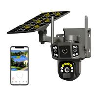 Cámara de Seguridad Solar WiFi Exterior PTZ 355 con Visión Nocturna y Audio Bidireccional