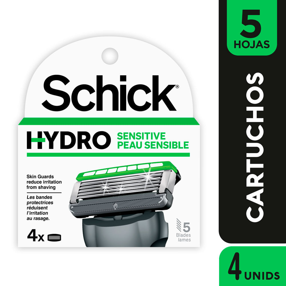 Repuesto para Máquina de Afeitar SCHICK Hydro5 Sensitive Paquete 4un