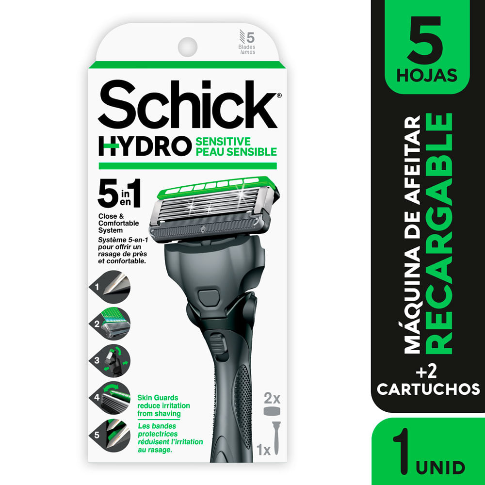 Máquina de Afeitar SCHICK Hydro5 Sensitive Paquete 1un