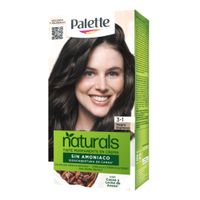Tinte sin Amoníaco PALETTE NATURALS Chocolate Negro Espresso Claro 3.1 Caja 1un