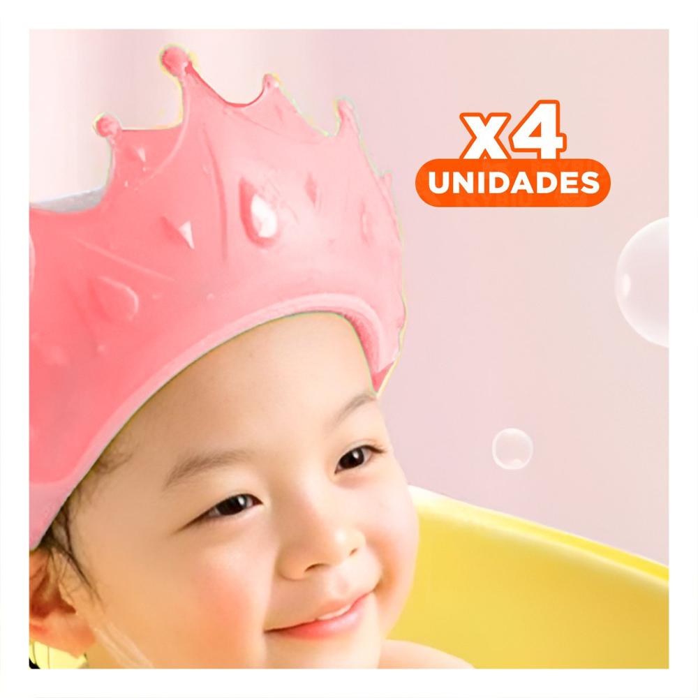 Pack4 Visera Infantil Tipo Diadema Ajustable en Rosado Y Regalo Sticker