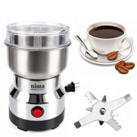 Molinillo Electrico Para Cafe y Especias de Acero Inoxidable 8 Cuchillas 1000W