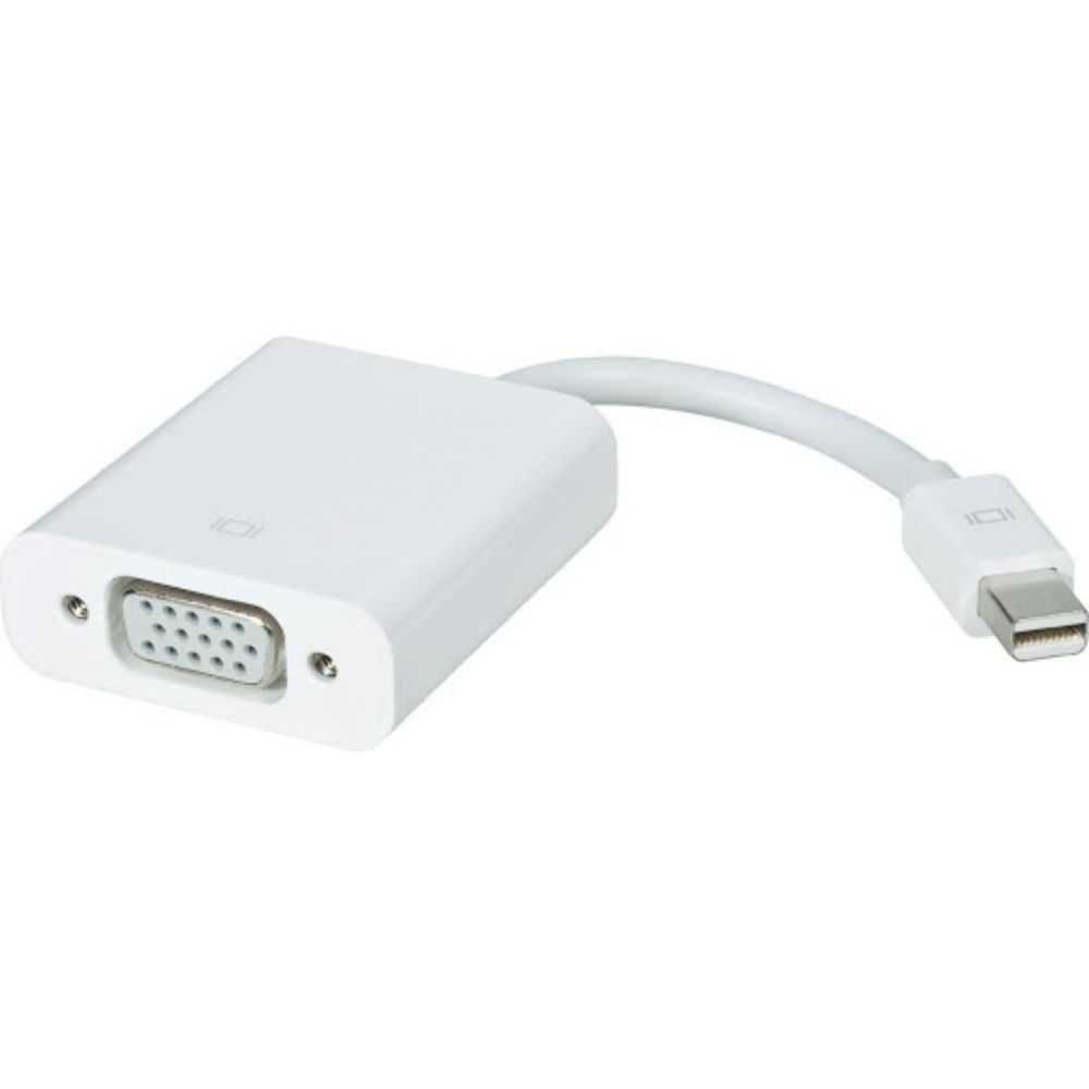 Adaptador Convertidor Mini Displayport a VGA MDP a VGA Mac Blanco