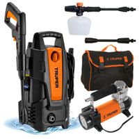 Combo hidrolavadora 1500PSI compresor de aire 180 PSI Truper