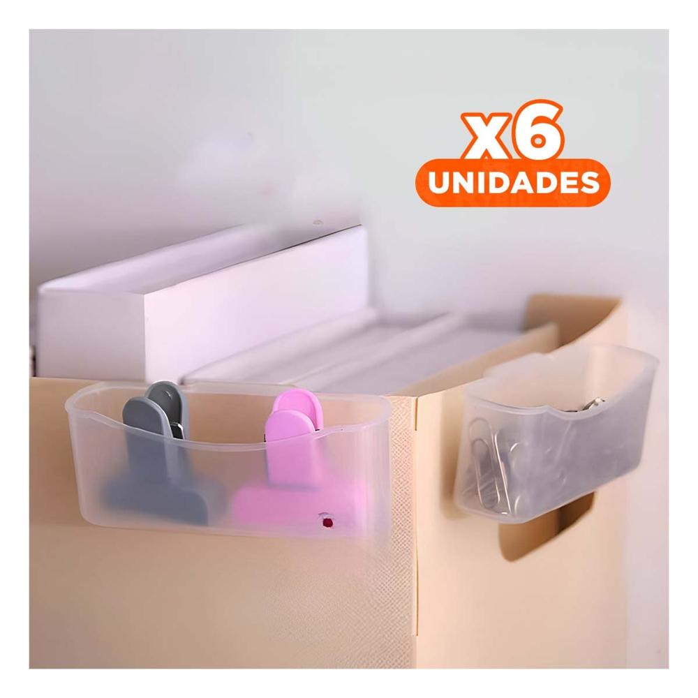 Pack6 Recipiente Multiuso Transparente con Set de 4 para Ref