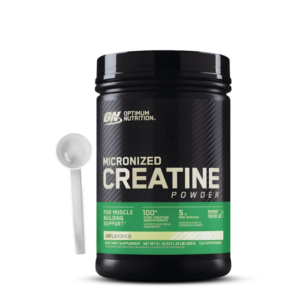 Creatina Micronizada ON 600g Optimum Nutrition con Scoop