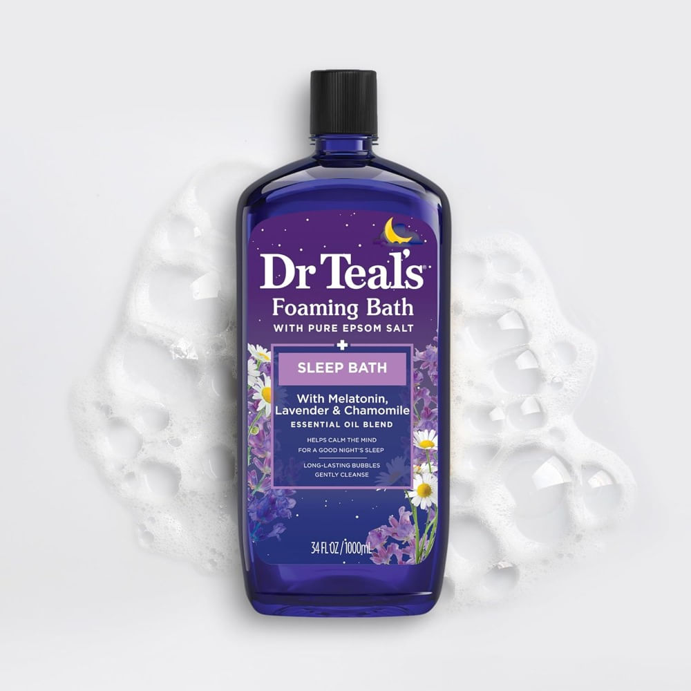 Dr Teals Foaming Bath Sleep Bath Con Sal de Epsom Pura