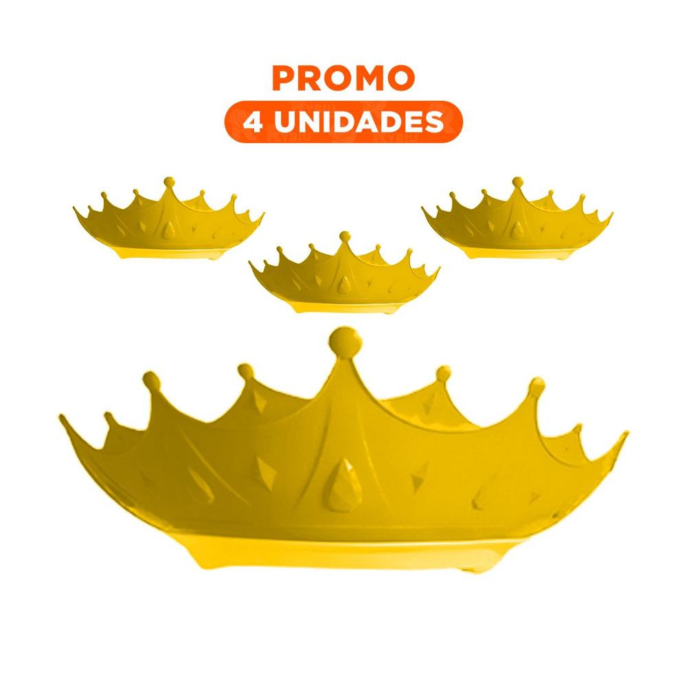Pack4 Visera Infantil de Uso Ducha Ajustable en Forma de Diadema Amarilla