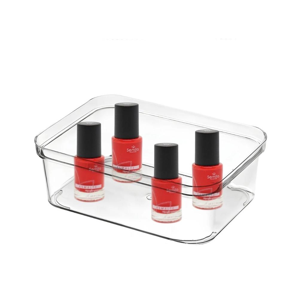 Caja Acrilica Transparente Rectangular para Escritorio y Hog