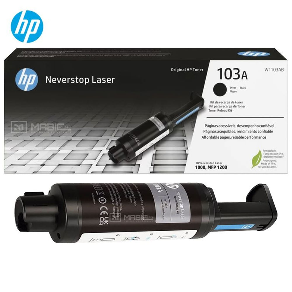 TONER HP 103A NEGRO W1103A N.S.L 1000 ORIGINAL