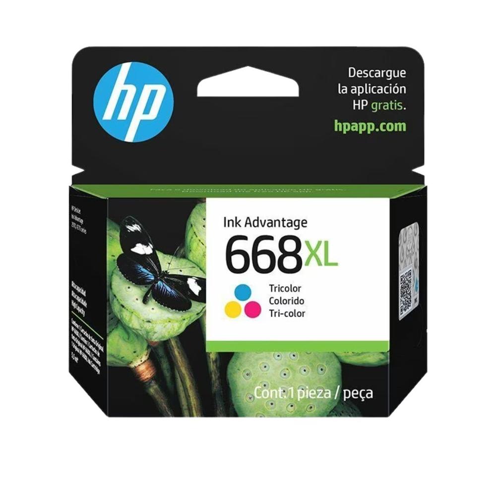 Tinta HP 7FP38VL 668XL Tricolor Dj 2975  4375
