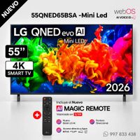 TELEVISOR LG SMART TV 55 MINILED QNED UHD 4K 55QNED65BSA