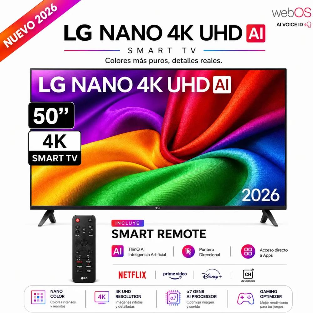 Televisor LG Smart TV 50 4K UHD 50NU800BPSC