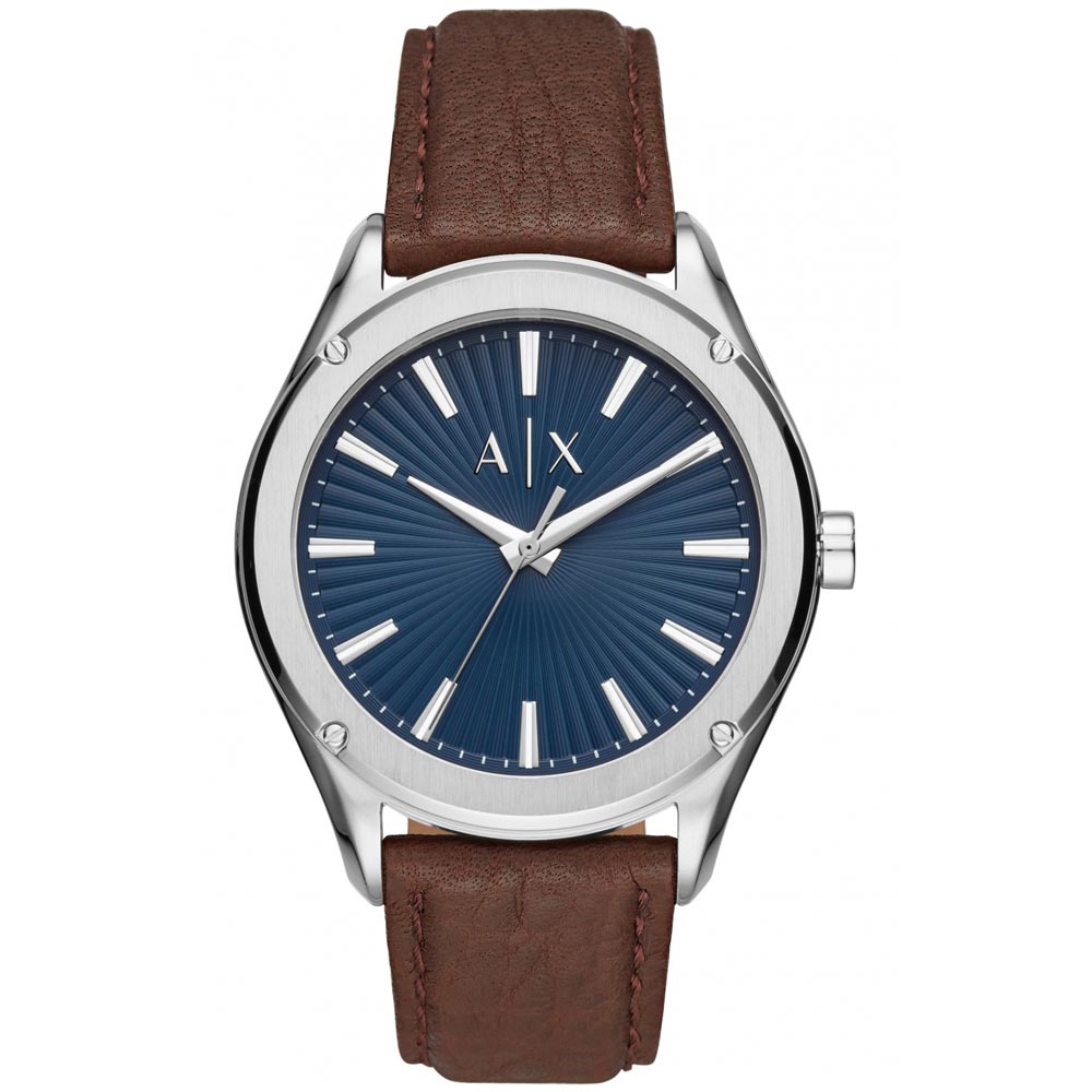 Reloj Armani Exchange Fitz AX2804 Correa de Cuero Marrón Dial Azul
