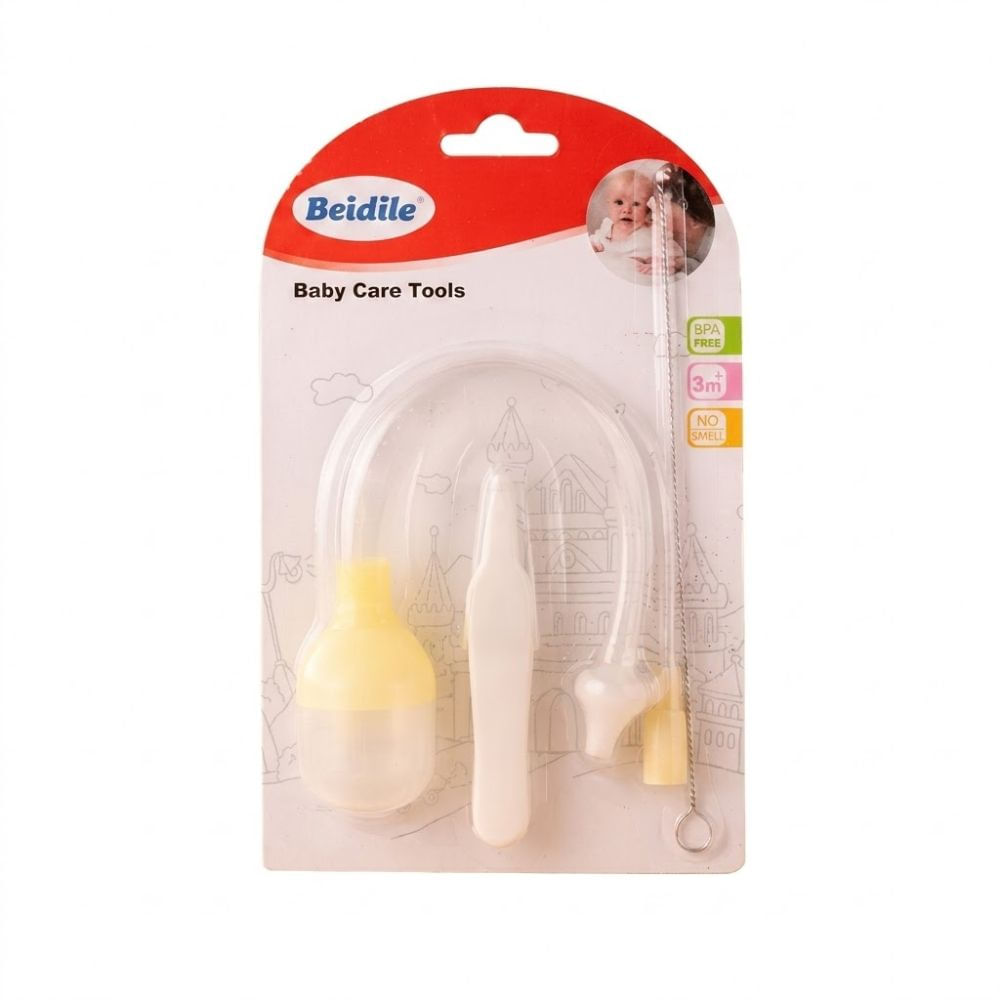 Aspirador Nasal 3 en 1 para Bebés Beidile más Limpia Cañitas Crema