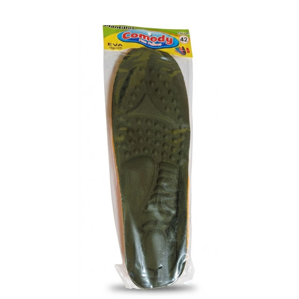 Plantillas para Zapatos Zapatillas con Amortiguacion Ergonomico COMODY Eva Sport Talla 42