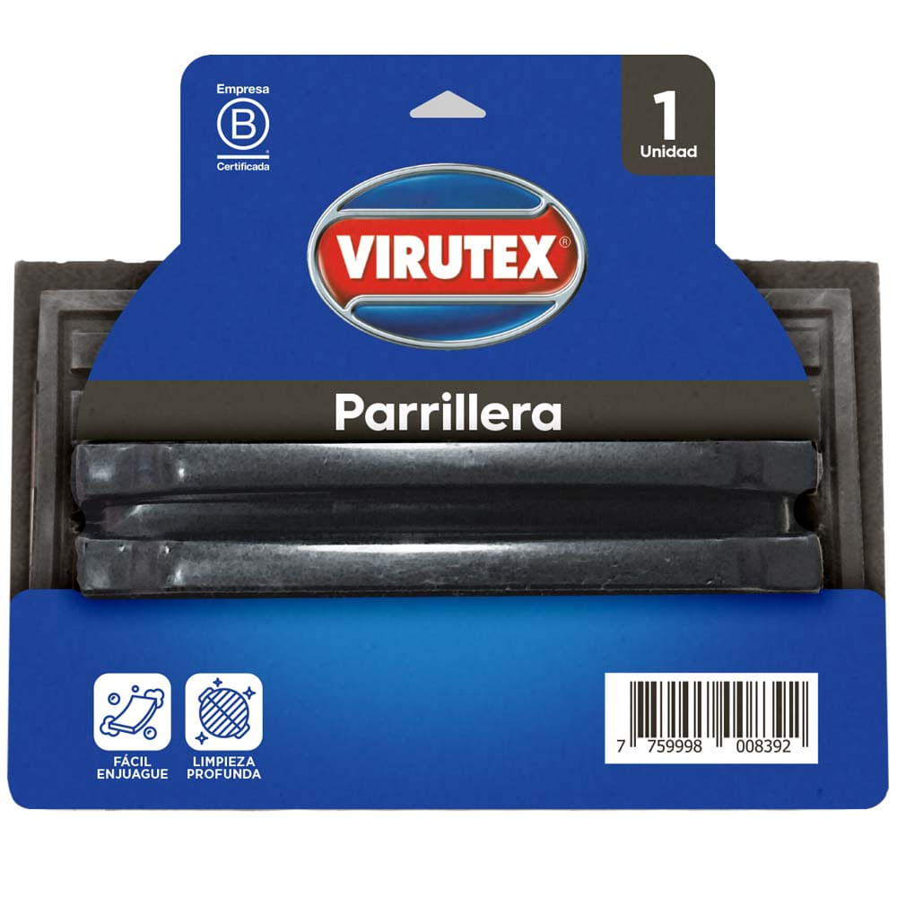 Esponja Parrillera con Asa VIRUTEX 1un