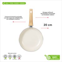 Sartén de Cerámica Blanca ILKO 20cm